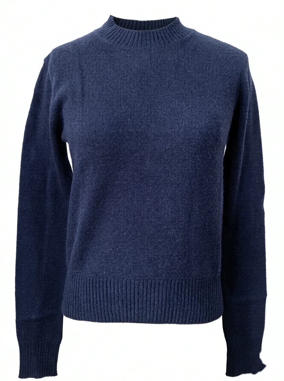 Navy Crewneck Knit Sweater