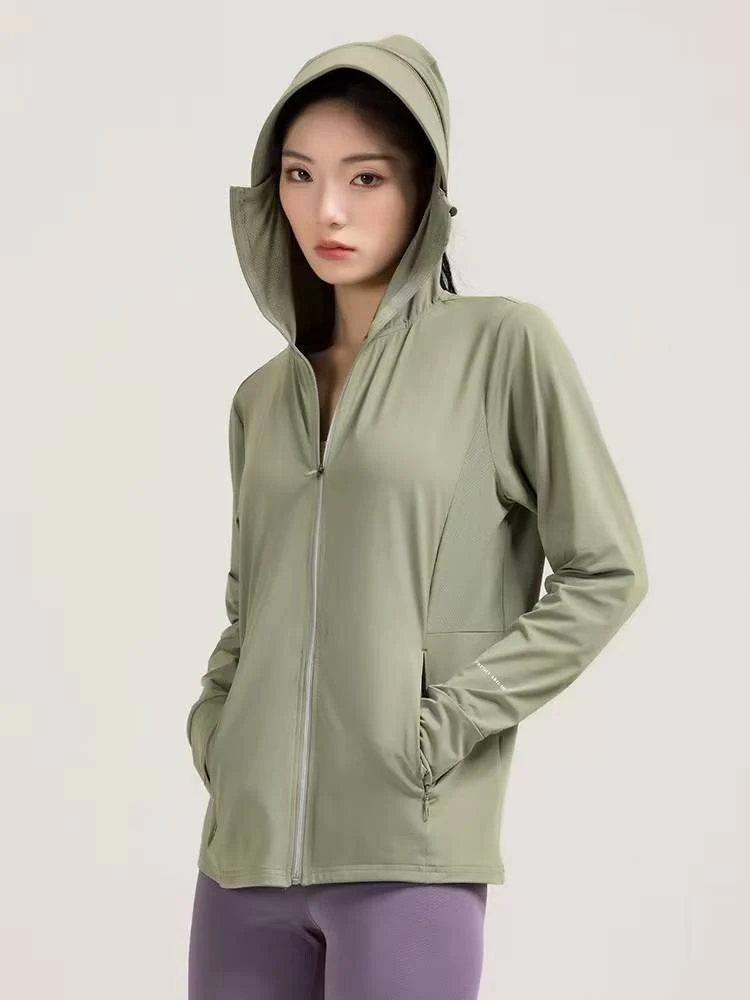 UPF 50+ Lightweight Hooded Sun-Protection Jacket