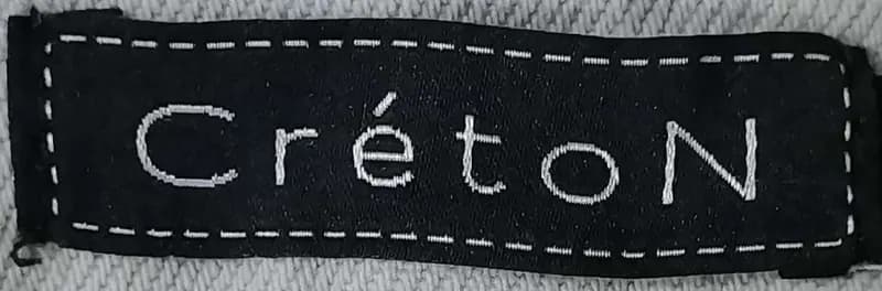 Créton woven brand label