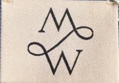 MW woven brand label