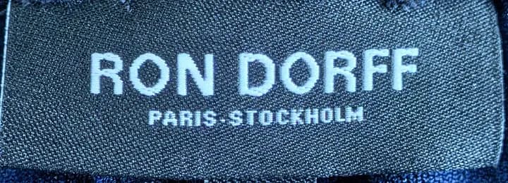 RON DORFF woven brand label